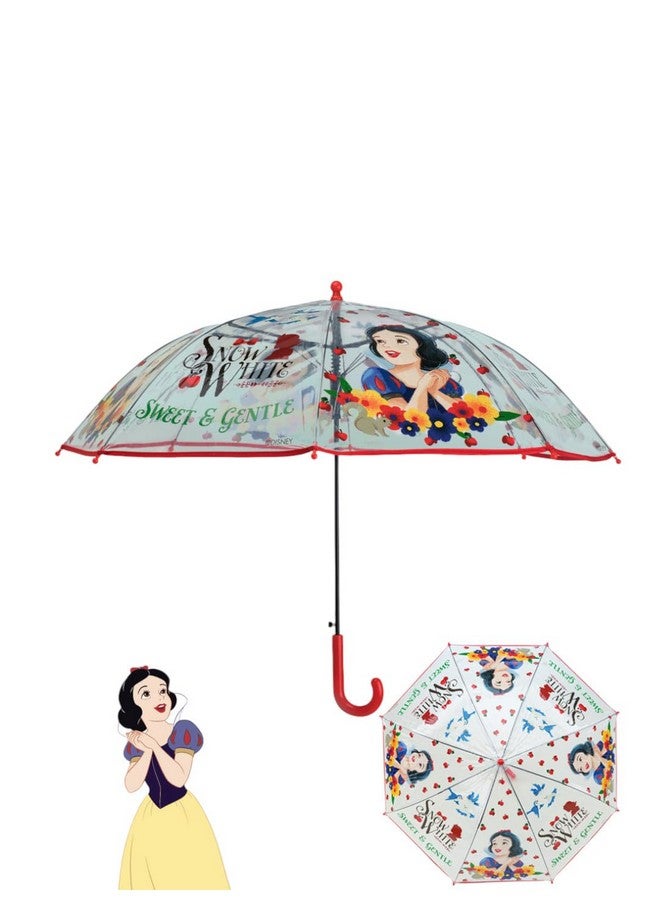 Yellow Bee Disney Transparent Princess Snow White Umbrella for Girls, Multicolor, 7-14 Years - Image 1