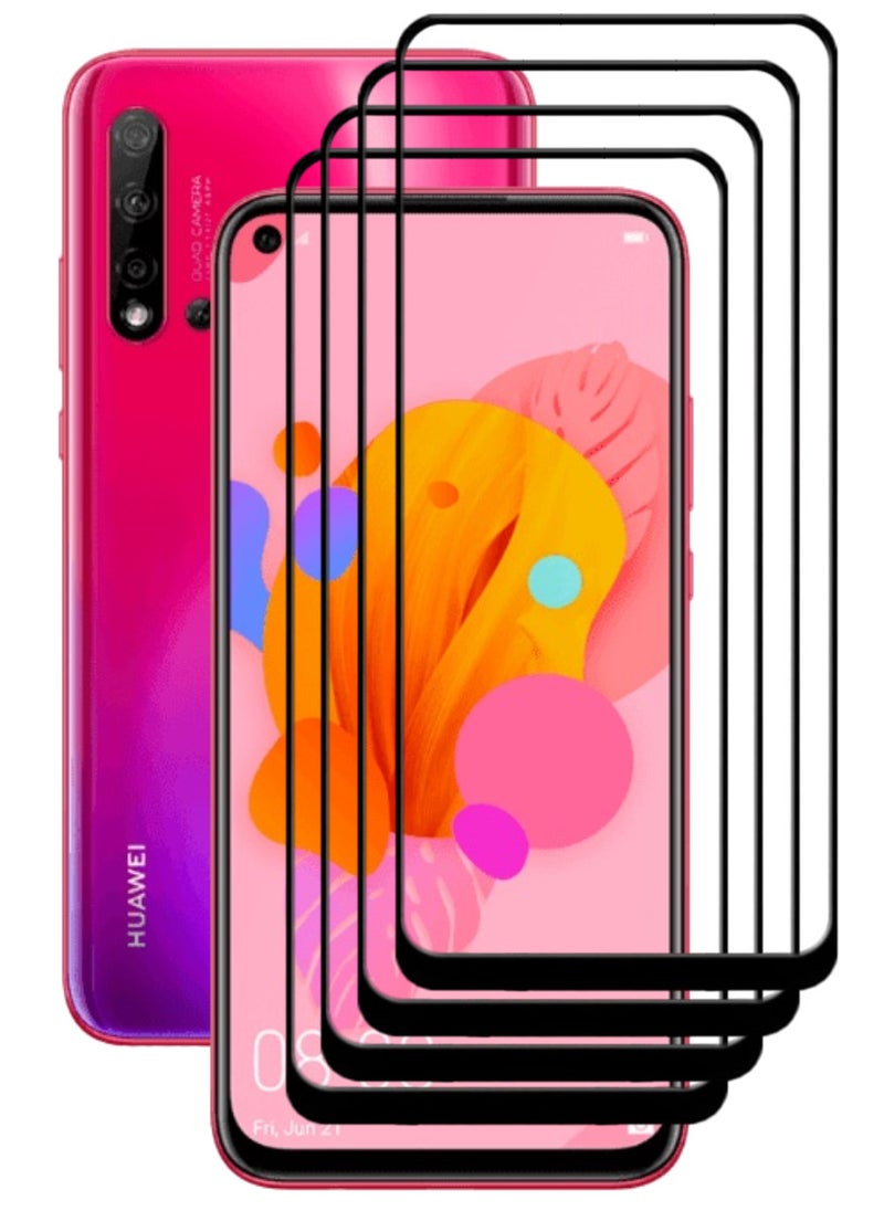 ACLIX 4 Pieces Antistatic ESD Dustproof Premium Quality High Definition Tempered Glass Screen Protector Designed For Huawei nova 5i - Image 1