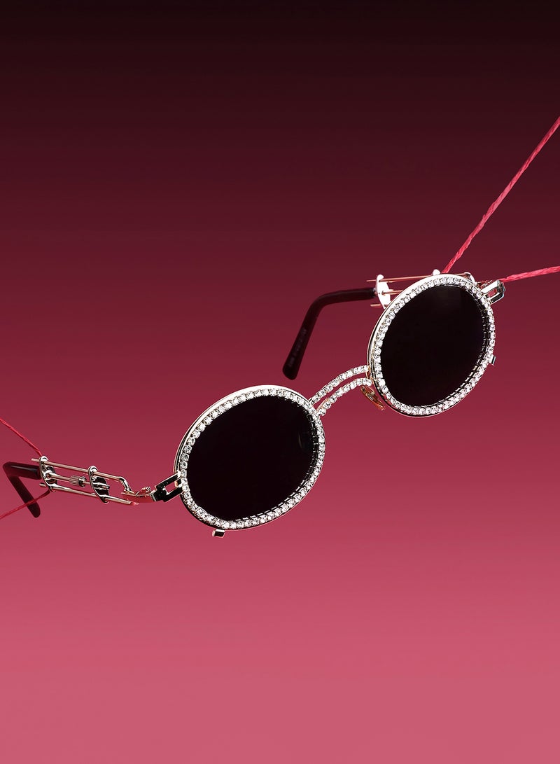 Haute Sauce Women Oval Sunglasses With UV Protected Lens  - Image 1