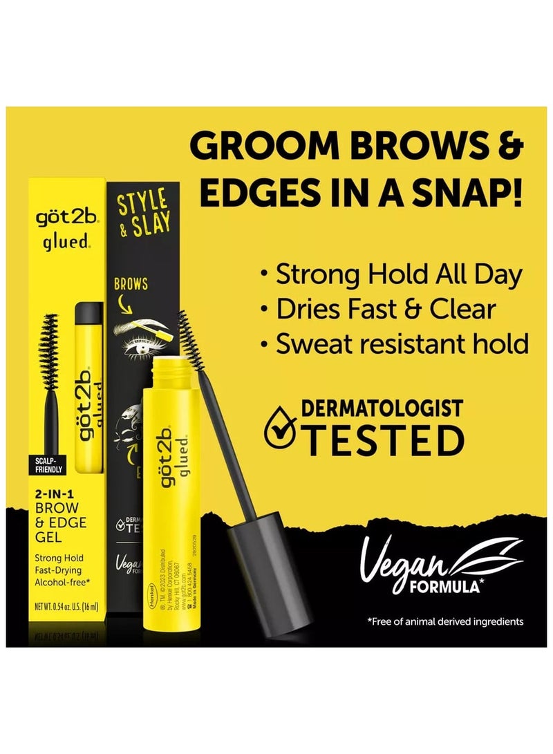 GOT 2B Göt2b Eyebrow & Edge Adhesive Gel 2 in 1 16 ml - Image 3