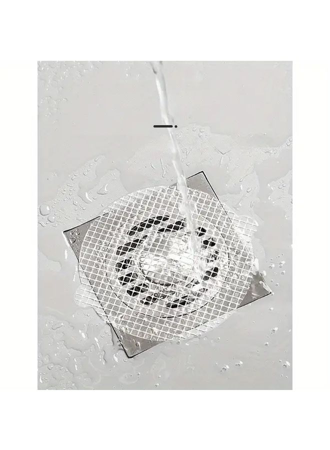 Multi Purpose Kitchen Sink Strainer White Mesh 2 Pack Disposable Hair Catcher - Image 2