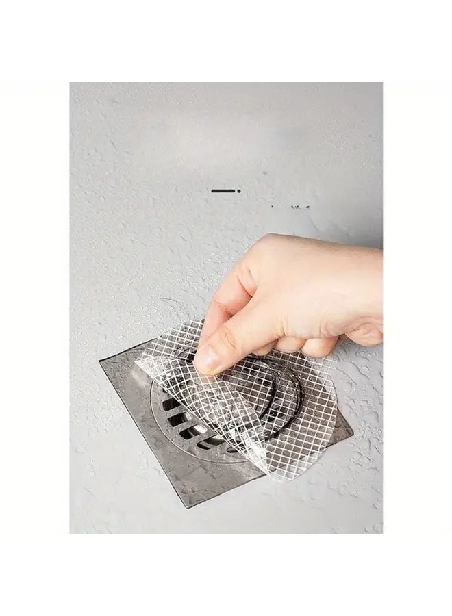 Multi Purpose Kitchen Sink Strainer White Mesh 2 Pack Disposable Hair Catcher - Image 4