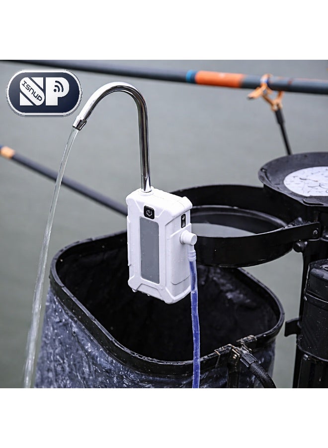 SP ISNUP Portable Water Pump 3-in-1 with LED Light & Oxygenation, Rechargeable Battery, Rapid 1.5L/min Water Transfer Pump for Aquarium, Camping, Emergency Use - Image 4