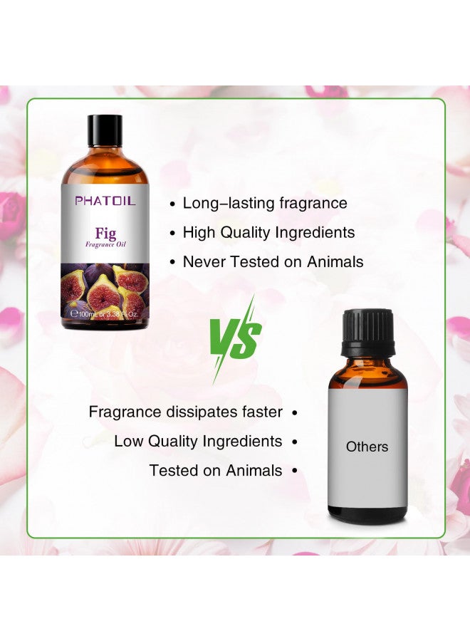 PHATOIL زيوت عطرية من PHATOIL 3.38FL.OZ برائحة التين للعلاج بالروائح، زيوت أساسية للناشرات في المنزل، مثالية للناشر، اليوغا، العناية بالبشرة، صنع الشموع والصابون - 100 مل - Image 3