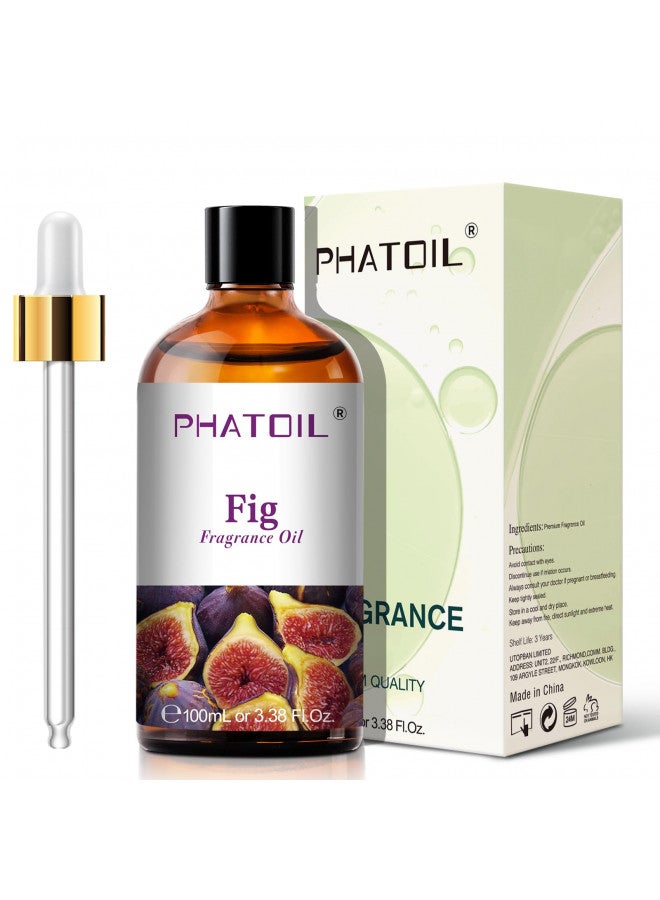 PHATOIL زيوت عطرية من PHATOIL 3.38FL.OZ برائحة التين للعلاج بالروائح، زيوت أساسية للناشرات في المنزل، مثالية للناشر، اليوغا، العناية بالبشرة، صنع الشموع والصابون - 100 مل - Image 1
