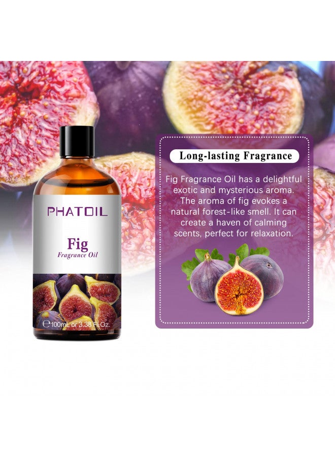 PHATOIL زيوت عطرية من PHATOIL 3.38FL.OZ برائحة التين للعلاج بالروائح، زيوت أساسية للناشرات في المنزل، مثالية للناشر، اليوغا، العناية بالبشرة، صنع الشموع والصابون - 100 مل - Image 4
