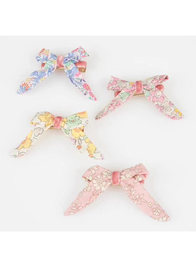 Meri Meri  Floral Pattern Bow Hair Clips  | Best Price UAE