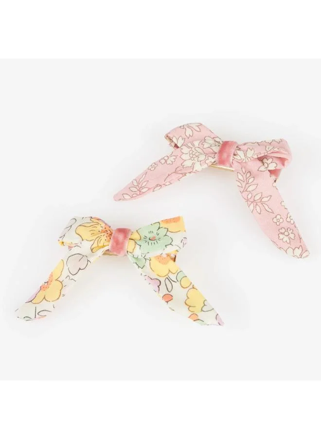 Meri Meri  Floral Pattern Bow Hair Clips  | Best Price UAE