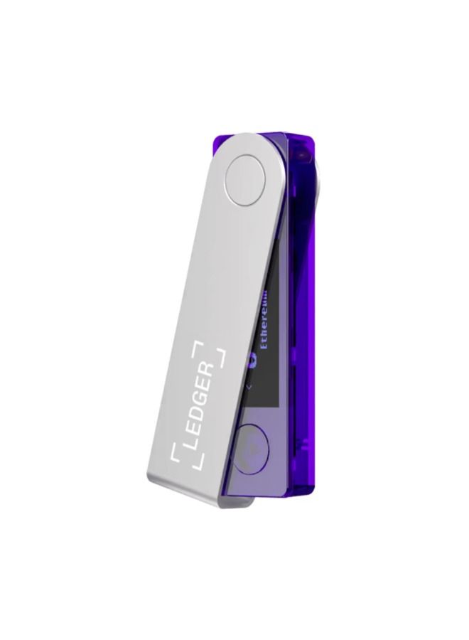 Ledger Nano X Hardware Wallet | Safest Crypto & NFT Cold Storage, Big Screen + Wireless Bluetooth & Type-C Connectivity, 5000+ Coins Supported, for iOS & Android, MacOS & Windows - Purple - Image 3