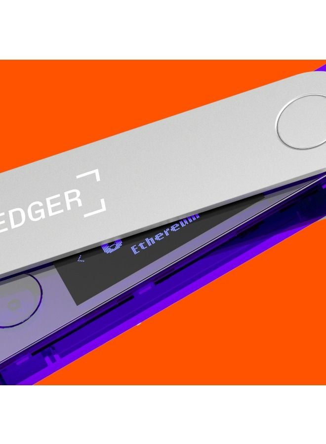 Ledger Nano X Hardware Wallet | Safest Crypto & NFT Cold Storage, Big Screen + Wireless Bluetooth & Type-C Connectivity, 5000+ Coins Supported, for iOS & Android, MacOS & Windows - Purple - Image 4