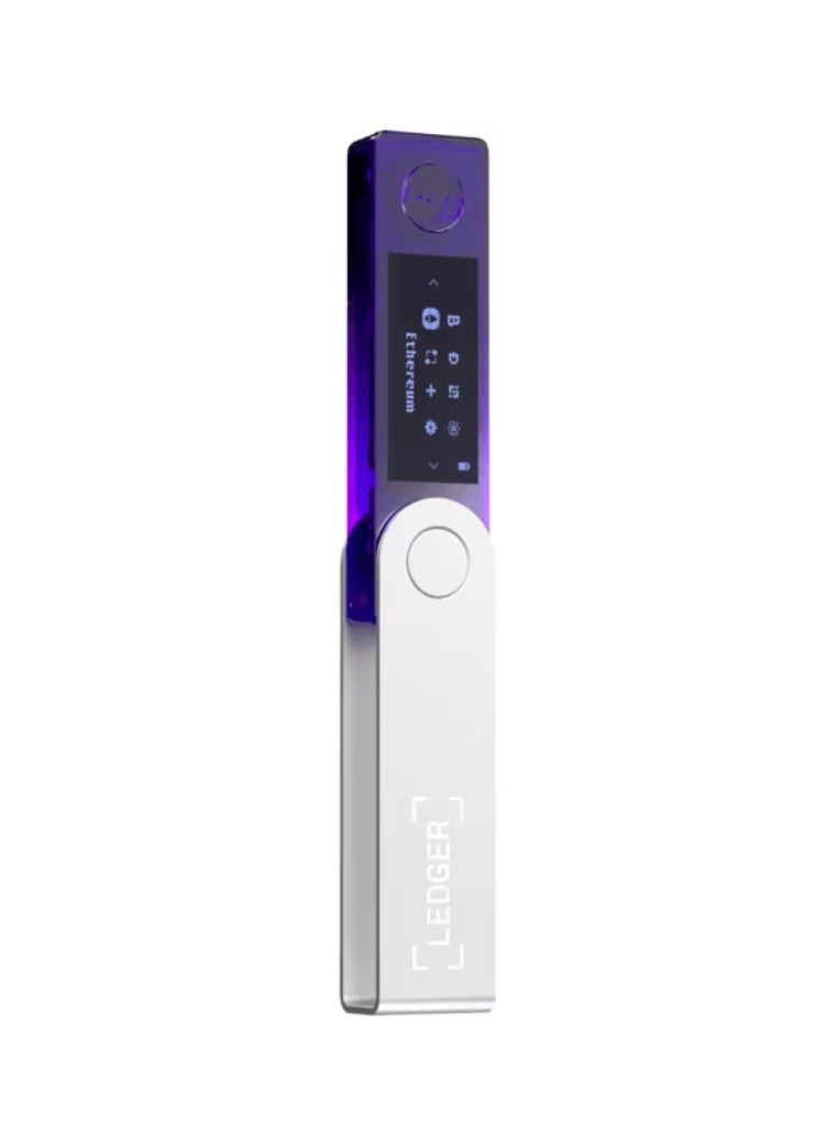 Ledger Nano X Hardware Wallet | Safest Crypto & NFT Cold Storage, Big Screen + Wireless Bluetooth & Type-C Connectivity, 5000+ Coins Supported, for iOS & Android, MacOS & Windows - Purple - Image 1