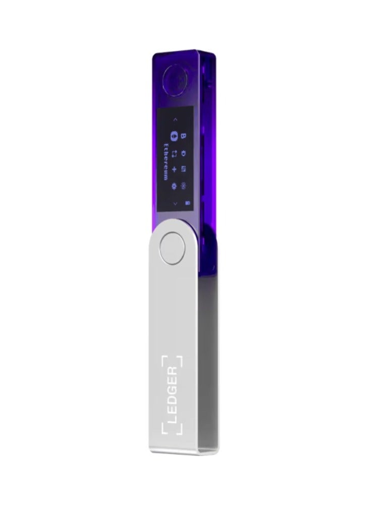 Ledger Nano X Hardware Wallet | Safest Crypto & NFT Cold Storage, Big Screen + Wireless Bluetooth & Type-C Connectivity, 5000+ Coins Supported, for iOS & Android, MacOS & Windows - Purple - Image 2