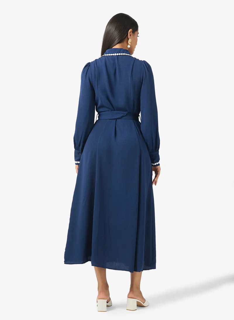 ELLA Belted Shirt Dress