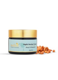 MELLOW Herbal Night Nectar Cream, With Almond, Honey & Aloe Vera For Brightening & Lightening Skin, Ayurvedic Creams For All Skin Types, Sulphate & Paraben Free [50 Gm]  - Image 1