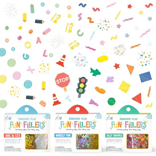Glo Pals Fun Fillers 3 Pack Sensory Play Accessories Sensory and Mini Toys for Kids Bulk Party and Little Toys for Sensory Bins Gift Bag Stuffers and Party Favors Explore and Learn - Image 1