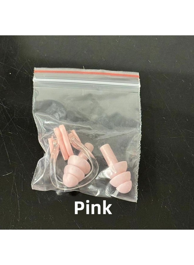 Generic Pocket Nose Clip Ear Plug Nose Clip Breathing Clip Nasal Plug Swimming Nose Clip Waterproof Swimming Tools Swimming Supplies-Color:Jelly Powder - Image 5