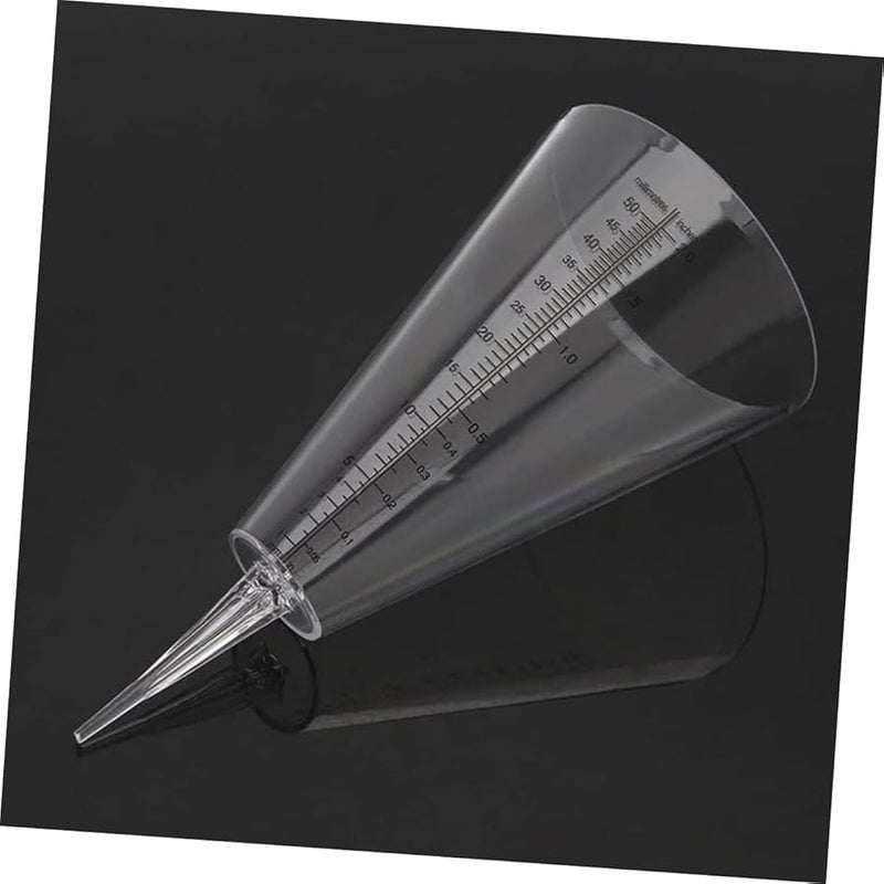 مقياس المطر الشفاف للاستخدام الخارجي، أنبوب قياس هطول الأمطار لحديقة العشب والزراعة - Image 4