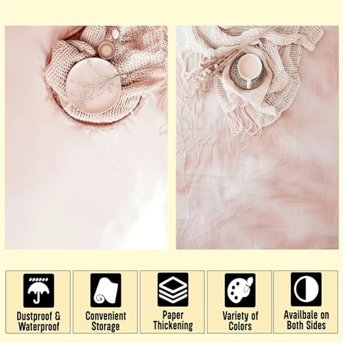 HomeArt Sheet 2 in 1 Product Photography Backdrop 3D Flat Lay Tabletop Double-Sided 20x29 Photo Background PVC Wrinkle Free for Small Products Food, Cosmetics Shoot (Combo 2) - Image 3