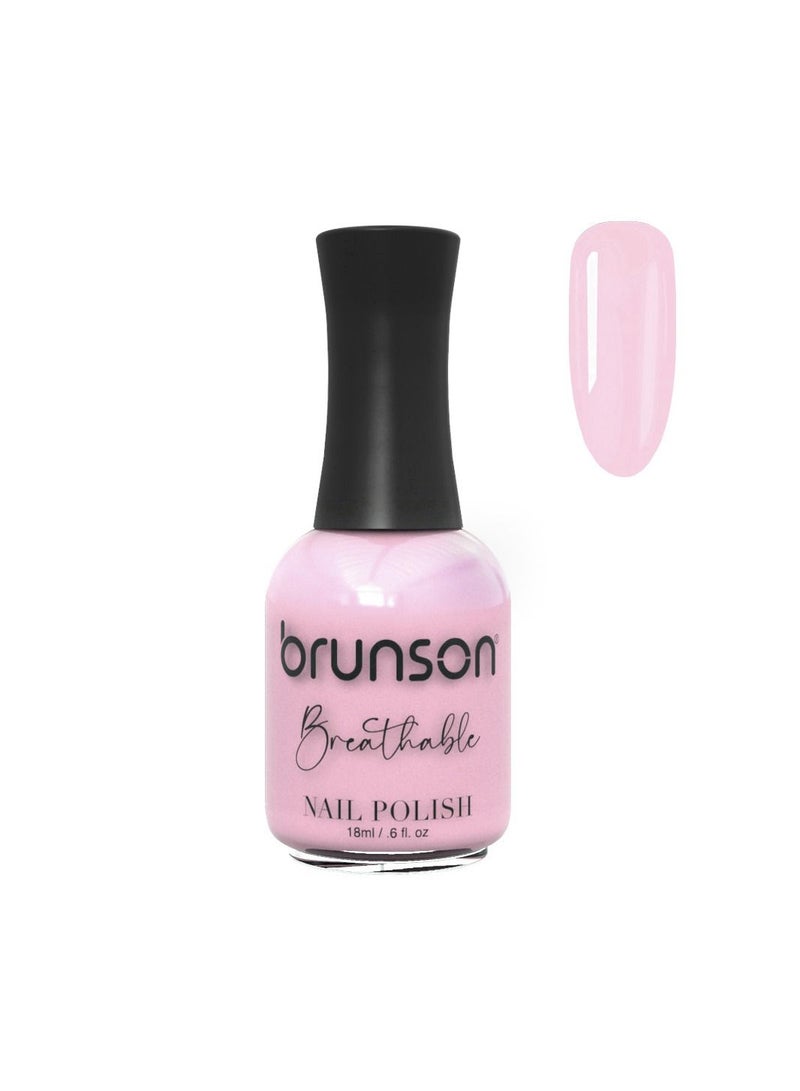 Brunson Breathable Nail Polish Halal Nail Lacquer Wudu friendly Quick-Dry long lasting but easy peel off Glossy Shine Water Based Nail paint 18ml