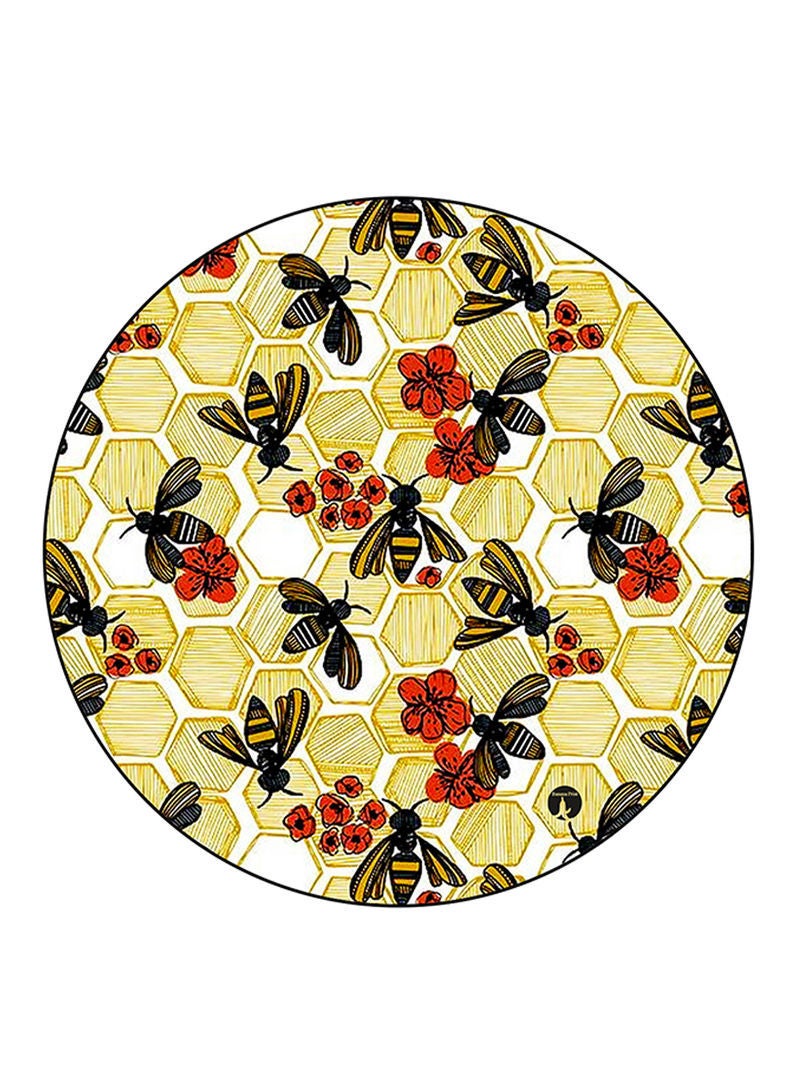 Flowers Printed Mouse Pad Multicolour