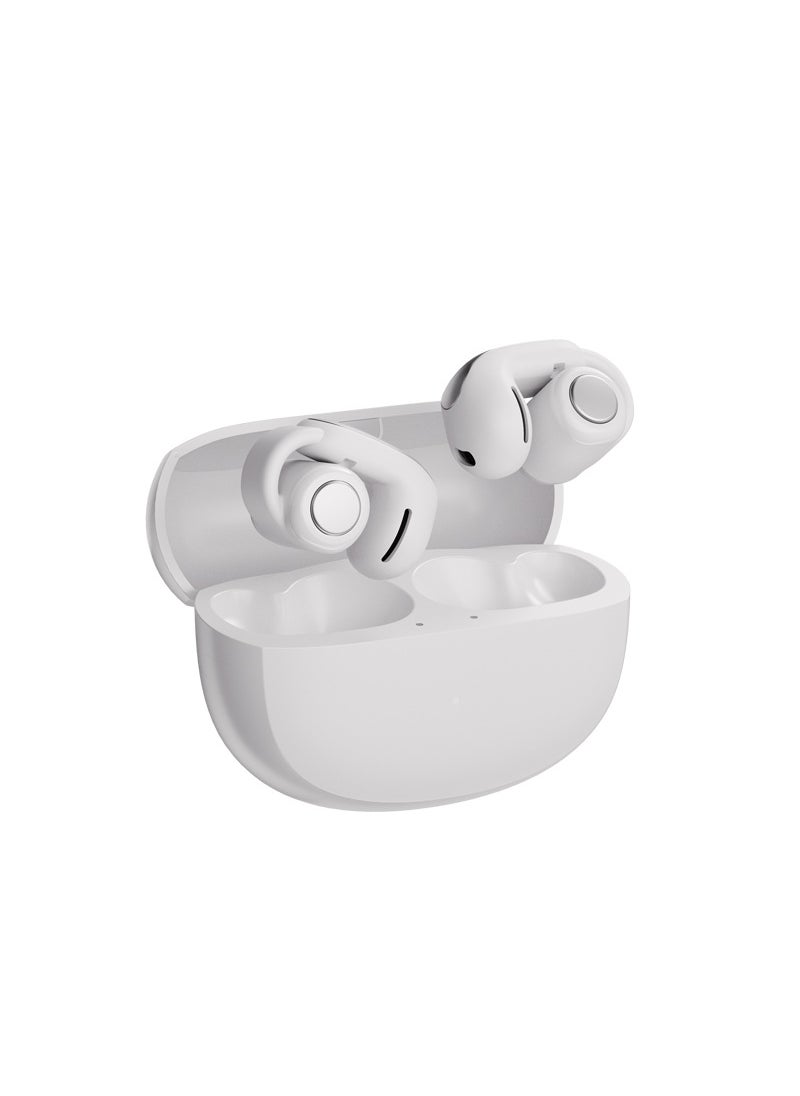 Generic - New Ultra Clip-On Bluetooth Headset Long Battery White - Image 1