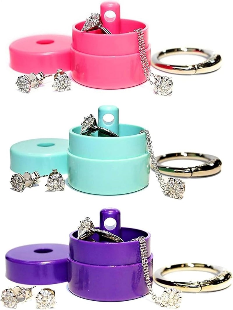 Lion Latch Travel Jewelry Box Case, Ring Holder on Shark Tank - Ring Holder for Women Girls with Keychain, Small Jewelry Organizer Boxes, Portable Ring Keeper Key Chain, Jewelry Storage Case - Image 1