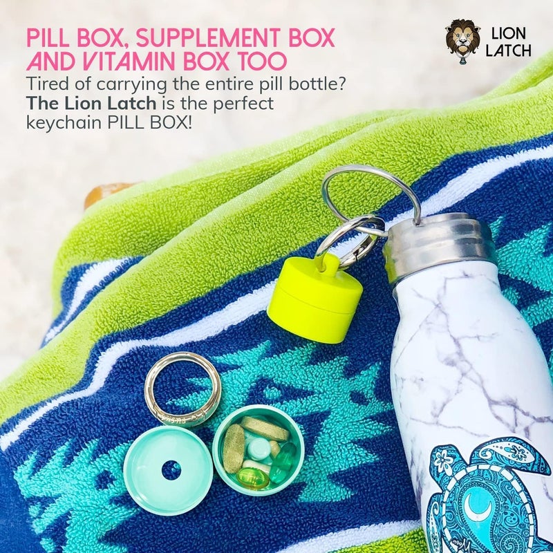Lion Latch Travel Jewelry Box Case, Ring Holder on Shark Tank - Ring Holder for Women Girls with Keychain, Small Jewelry Organizer Boxes, Portable Ring Keeper Key Chain, Jewelry Storage Case - Image 5