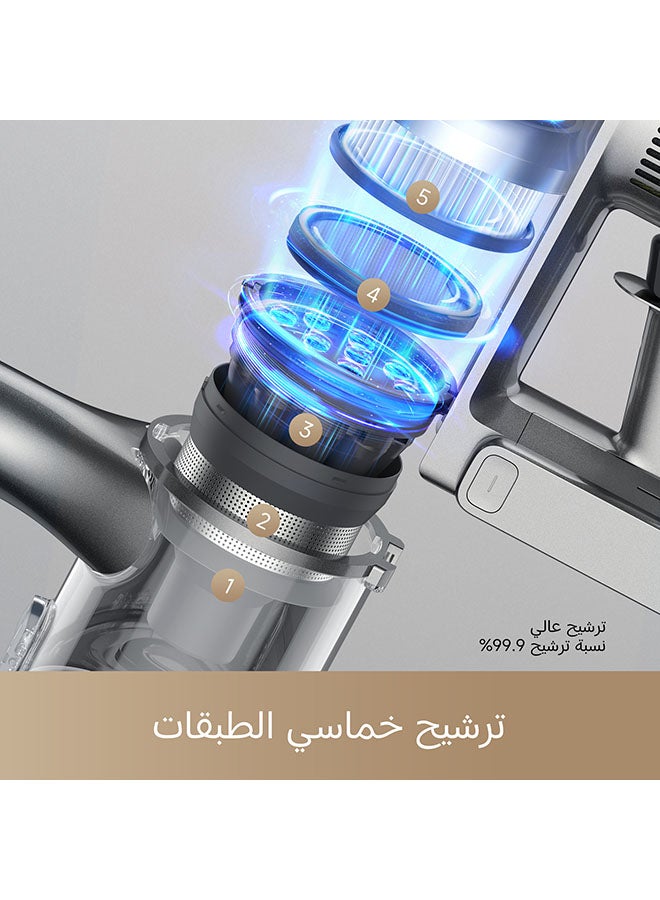 Dreame R20 Cordless Stick Vacuum Cleaner with Dual Brush Head, 90 Mins Max Runtime, 190AW, 27000Pa, 5 Layer 99.9% Filtration, Powerful Rechargeable Vacuum for Hard Floor 350 W R20 Black - Image 3