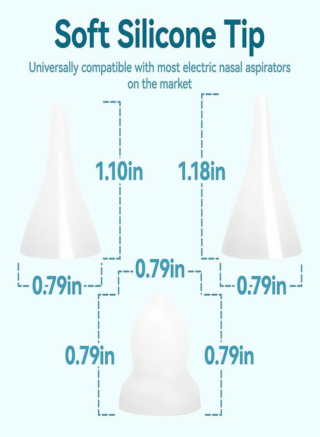 Foily Compatible with Grownsy / Watolt / LittleTora / HEYVALUE / Cocobela / HailiCare / MOMIDEAL / KIDIRA / TEQIN Baby Nasal Aspirator Replacement Tips (9 Packs) - Image 2