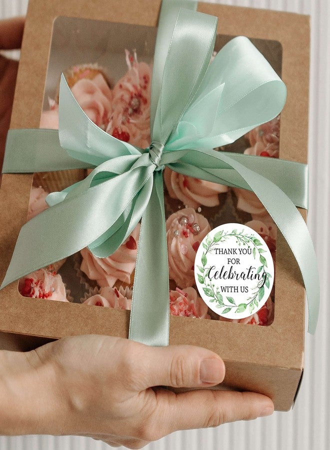 TENTADO Thank You for Celebrating with Us Stickers, 2 Inches Round Thank You Stickers for Wedding Favors, Bridal Showers, Birthdays, Parties and Baby Showers, Pack of 50 - Image 5