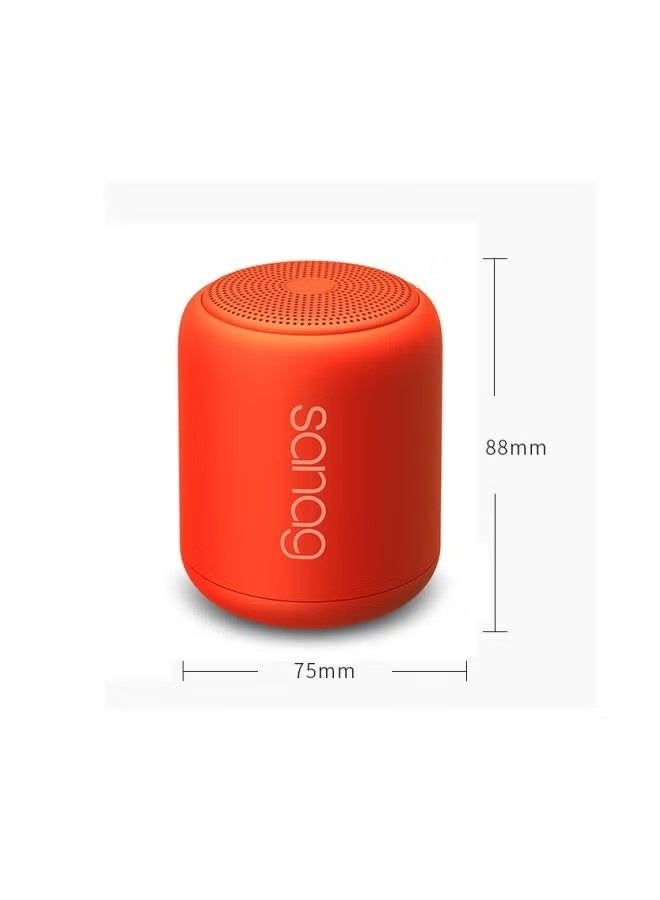 Sanag X6s Portable Bluetooth Speaker with Subwoofer, Mini Desktop Audio Player, Red - Image 4
