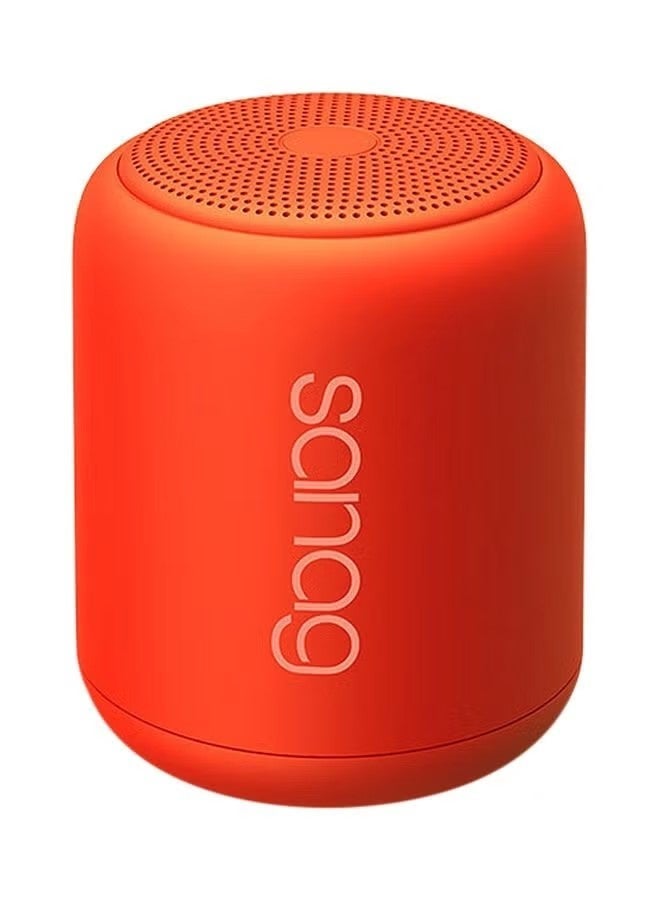 Sanag X6s Portable Bluetooth Speaker with Subwoofer, Mini Desktop Audio Player, Red - Image 1