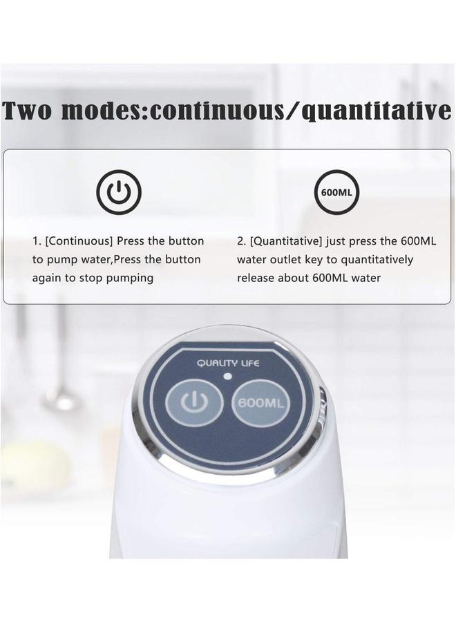 HOMESTAR Water Dispenser Pump for 5 Gallon Bottle Free Quantitative Drinking Portable USB Charging Electric Multipurpose Home Camping  - Image 5