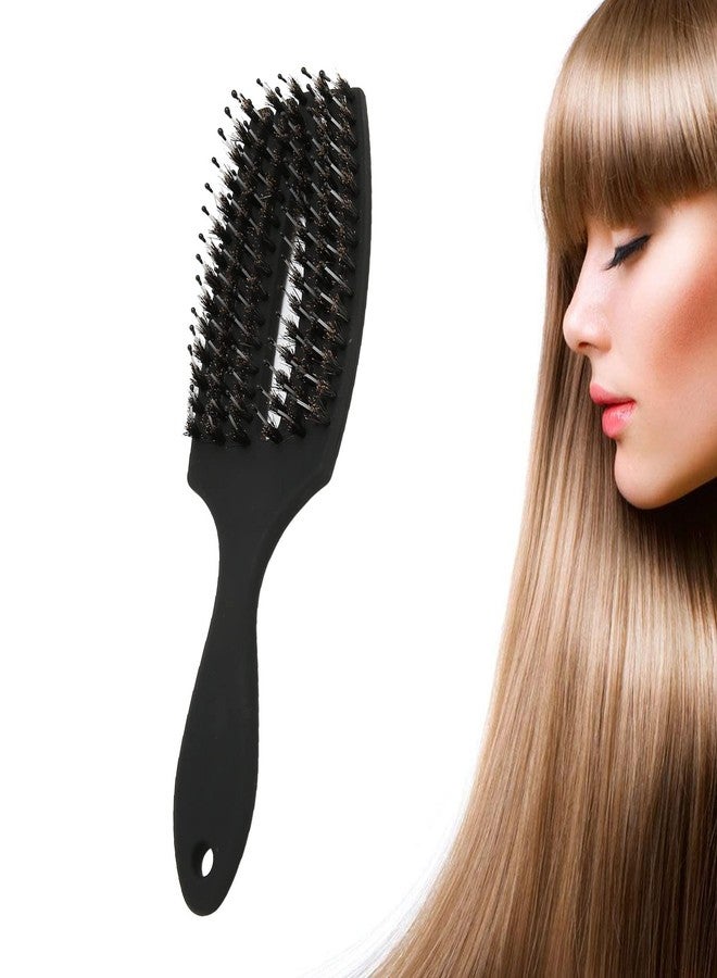 ANGGREK Curved Vented Brush, Paddle Scalp Massage Detangling Brush Styling Tool Brush Wet Dry Curved Vented Hair Brush Detangler Brush for Women Men Kids Curly Straight Hair Styling - Image 2