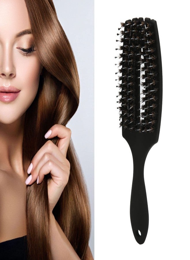 ANGGREK Curved Vented Brush, Paddle Scalp Massage Detangling Brush Styling Tool Brush Wet Dry Curved Vented Hair Brush Detangler Brush for Women Men Kids Curly Straight Hair Styling - Image 3