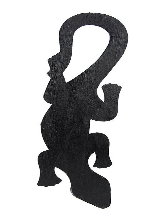 WorldBazzar Beautiful Unique Hand Carved Wooden Aboriginal Dot Paint Gecko Lizard Tropical Island Wall Art 20" - Image 2
