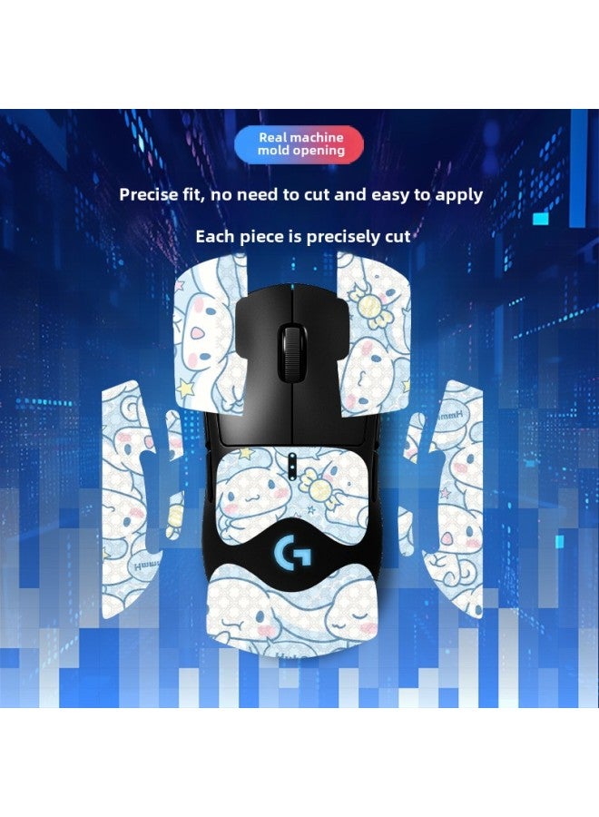 Suitable For GPW Generation Mouse Anti-slip Stickers 1 Generation Cross Pattern Sweat-absorbent Full Bag With Back Stickers Lizard Skin Hair Wholesale-Color:GPW Generation-SY-040 Team Printing/Black Cross Pattern-Full Package  - Image 3