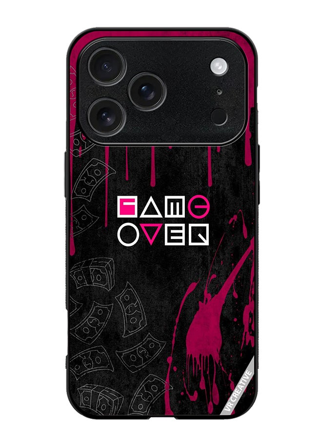 VR CREATIVE Protective Case Cover For Apple iPhone 17 Pro Max Game Over Design Multicolour