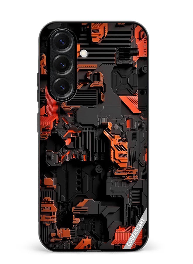 VR CREATIVE Protective Case Cover For Samsung Galaxy S25 Plus Circuit Design Multicolour