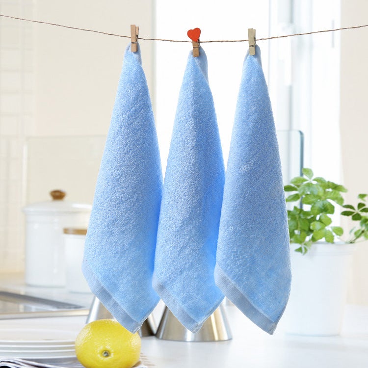 Bamboo Fiber Kids Towels Absorbent Wholesale Factory Blue