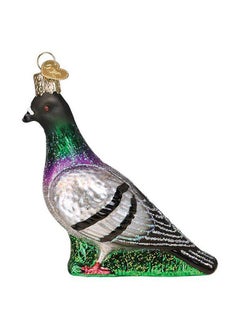 أولد وورلد كريسماس زينة عيد الميلاد من العالم القديم زينة شجرة عيد الميلاد المصنوعة من الزجاج المنفوخ على شكل حمامة  - Image 1