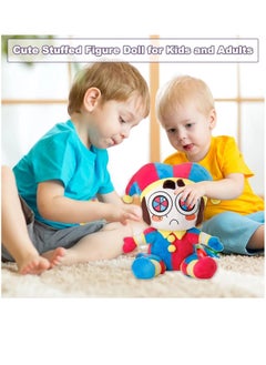 XICEN The Amazing Digital Circus Plush 2pcs Cyber Circus Clown Rabbit Plush Toys Pomni and Jax Stuffed Dolls Puppets for Home Room Party Decorations and Birthday Gift  - Image 3