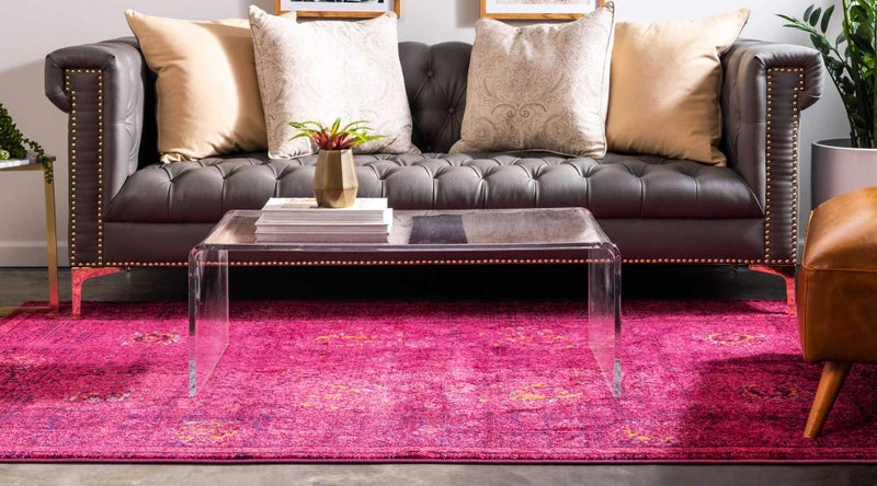 Unique Loom Medici Collection Vintage Botanical Traditional Red Area Rug (5' 0 x 8' 0) - Image 3