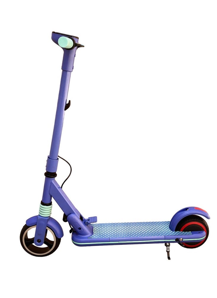 Crony - JL019 Kids E-Scooter LED Display, 7-Inch Non-Flat Tires, Easy Folding Outdoor Fun Skateboard,24V/2.5AH,5-8km Range, 150W Motor, Pink - Perfect Gift for Children Electric Scooter, Lightweight & Portable, 2-3H Charging Time, 10-14KM/H Speed, Durable Aluminum Alloy Frame Up to 60kg Capacity, LED Lights, and Mobile Phone Holder for Convenience, Ideal for Ages 6-12, Comfortable Ride, Great for Short Commuting, Easy Storage, Includes 1-Year Motor Warranty, 3-Month Battery & Controller Warranty, Ideal for Fun Outdoor Adventures and Everyday Play,Blue - Image 1