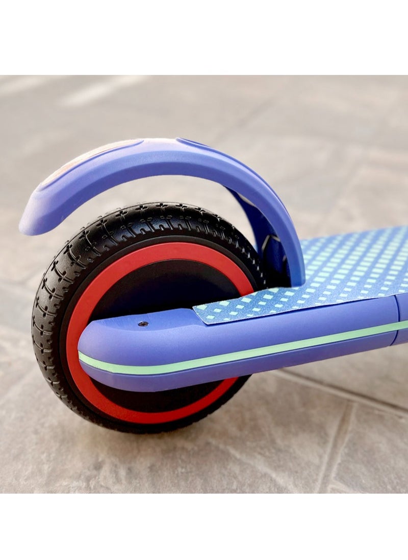 Crony - JL019 Kids E-Scooter LED Display, 7-Inch Non-Flat Tires, Easy Folding Outdoor Fun Skateboard,24V/2.5AH,5-8km Range, 150W Motor, Pink - Perfect Gift for Children Electric Scooter, Lightweight & Portable, 2-3H Charging Time, 10-14KM/H Speed, Durable Aluminum Alloy Frame Up to 60kg Capacity, LED Lights, and Mobile Phone Holder for Convenience, Ideal for Ages 6-12, Comfortable Ride, Great for Short Commuting, Easy Storage, Includes 1-Year Motor Warranty, 3-Month Battery & Controller Warranty, Ideal for Fun Outdoor Adventures and Everyday Play,Blue - Image 1