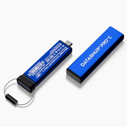 iStorage datAshur PRO+C 128GB | Secure USB Type-C Memory Stick | FIPS 140-3 Level 3 Certified | PIN Protected | Type C-A Adapter Included. - Image 2