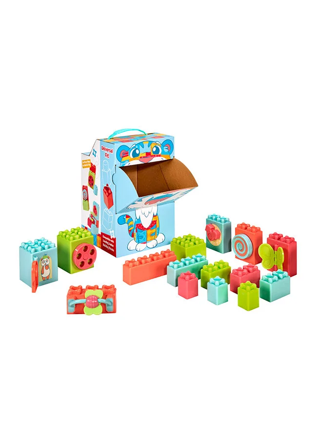 ليتل تايكس Baby Builders - Explore Together Blocks First Blocks, 16 pcs