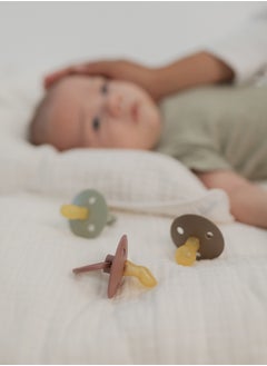 BIBS Colour Latex Pacifiers, Size 2, Anatomical, 2-Pack, Ivory And Blush  - Image 5