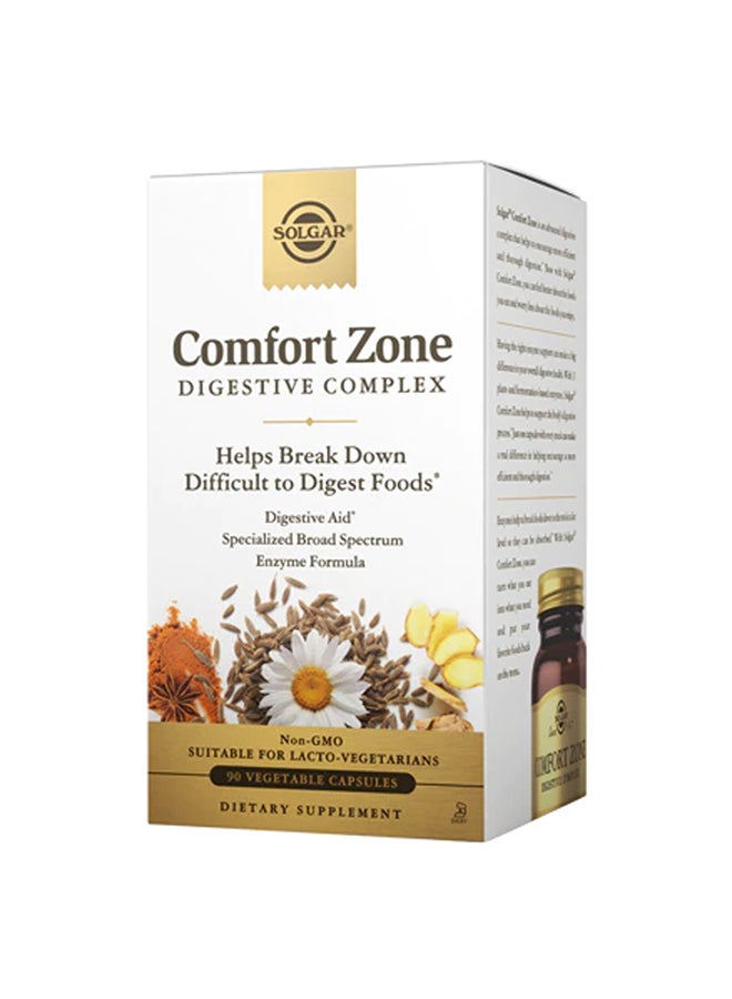 Solgar Comfort Zone Digestive Complex Dietary Supplement - 90 Capsules - Image 1