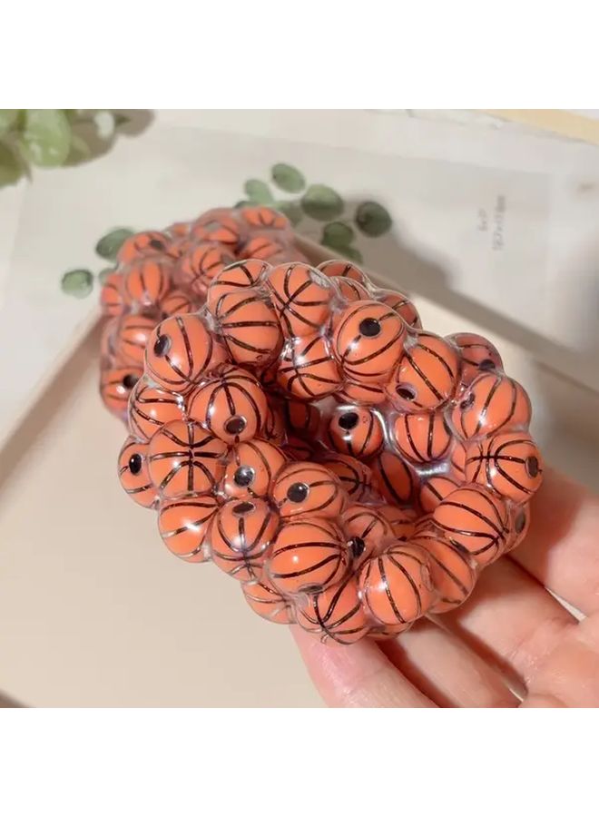 Handmade Basketball ASMR Fidget Toy Realistic Orange Black TPR Material Sensory Stress Relief - Image 4